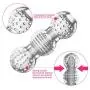 HIPLAYGIRL Clear Male Masturbator Cup - Mens Sex Toy for Penis Stimulation Masturbation and Training, Transparent Cock Stroker, Stage 1 HIPLAYGIRL Clear Male Masturbator Cup - Mens Sex Toy for Penis Stimulation Masturbation and Training, Transparent Cock Stroker, Stage 1