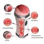 Great for Beginners Adullt Toys Pleasure, USB Male Sucker Sucking Oral Tongue Licking Deep Throat Dual Motors