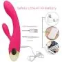 Medical Cordless Waterproof Rechargeable Wand Massager，Handheld Personal Multifunction Massager for Back Neck Shoulder Body Massage (Pink)