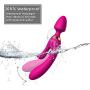 Triple Ended Wand Massager | Three Points of Stimulation | 12 x Speed Patterns | Waterproof | Highest Grade Silicone | Relax & Rejuvenate