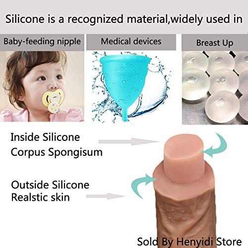 (2-3 Days delivery) 9 Inch Super Soft Waterproof Massager Tools for Women with Strong Suction Cup Hands Free