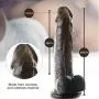 Yove Lifelike Realistic Dildo Adult Toy Black Dildo with Strong Suction Cup 8 and Diameter 1.77 Sex Toy for Women Gay Yove Lifelike Realistic Dildo Adult Toy Black Dildo with Strong Suction Cup 8 and Diameter 1.77 Sex Toy for Women Gay