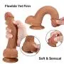 BlsesJoy 129-9 Inch Rea.listic Dî`ld.ɔs with Strong Suction Cup-Relaxation Massager Wand Toys-100% High-Quality Silicone Material (Flesh) BlsesJoy 129-9 Inch Rea.listic Dî`ld.ɔs with Strong Suction Cup-Relaxation Massager Wand Toys-100% High-Quality Silicone Material (Flesh)