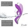 Désir | Triple Pleasure Magic Wand Massager | Wireless and Waterproof | Powerful Rabbit Design for Woman (Violet)