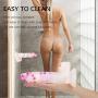 Adorime 8" Confetti Silicone Dildos Realistic Clear Dildo with Strong Suction Cup - Adult Sex Toy for Women Masturbation