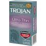 Trojan Condom Sensitivity Ultra Thin Spermicidal, 12 Count