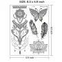 Temporary Tattoos Stickers, Ztent 9 Sheets Mandala Flower Body Art Stickers Waterproof Henna Black Art Tattoo Stickers For Adult Women Girls Body Art Arm Temporary Tattoos Stickers, Ztent 9 Sheets Mandala Flower Body Art Stickers Waterproof Henna Black Art Tattoo Stickers For Adult Women Girls Body Art Arm