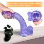 Lfcmf Premium 10.23 inch Realistic Soft-Ďîldɔ Relax Massage Wand Female Toys (Color : Blue)