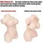 Life-Sized Men Male Adult Toy Women Torso Sex Doll with Vagina and Anal 3D Realistic Love Doll Adult Sex Toys with D-Cup Breast - Male Masturbator Pussy Ass TPE Doll with Skeleton (15.5×9.0×5.5in)