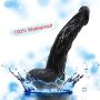 ZYYSQ Realistic Soft Hands Huge Massage with Strong Suction Cup for Women Mén ZYYSQ (Color : Black)