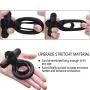 Bantie Vibrating Cock Ring with Tongue, Penis Ring & Clit Vibrator for Couple Play, 10 Powerful Modes Sex Toys for Men Longer Lasting Erections