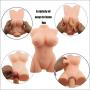 SHEQU Sex Love Doll Male Masturbator- 3D Realistic Male Sex Dolls with Breasts Butt Tight Vigrin Pussy Ass Silicone Adult Toys for Men Sexual Pleasure Masturbation (Sexy Maggie)
