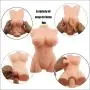 SHEQU Sex Love Doll Male Masturbator- 3D Realistic Male Sex Dolls with Breasts Butt Tight Vigrin Pussy Ass Silicone Adult Toys for Men Sexual Pleasure Masturbation (Sexy Maggie)