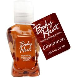 Body Heat Edible Warming Massage Lotion, Cinnamon, 1.25 Ounce