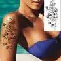 8 Sheets Large Petal 3D Flowers Temporary Tattoos Stickers for Women, Large Black Rose Flowers, Waterproof Fake Tattoos Body Art Arm Sketch Tattoo Stickers for Women, Girls 8 Sheets Large Petal 3D Flowers Temporary Tattoos Stickers for Women, Large Black Rose Flowers, Waterproof Fake Tattoos Body Art Arm Sketch Tattoo Stickers for Women, Girls