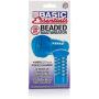 CalExotics Basic Essentials Beaded Masturbator - Male Silicone Masturbation Sleeve - 5 Inch Ribbed Pocket Puss - Adult Male Sex Toy - Blue
