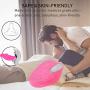 Wearable Vibrator Remote Partner Vibrator for Clitoris Stimulation, Panty Vibe Clitoral Vibrator Waterproof & Rechargeable Mini Small Vibrator, Pranks for Adult Sex Toys for Women and Couple (Pink)