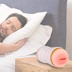 SHEQU Male Masturbation Cup - Virgin Pussy and Oral 2-in-1 Masturbator Silicone Adult Sex Toy for Oral Sex and Vaginal Sex (Miyas Pussy and Oral)