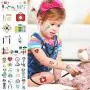 Konsait 200pcs Hospital Theme Temporary Tattoos, Ambulance Doctor Nurse Theme Fake Waterproof Tattoos for Kids Birthday Party Favor Boys Girls Cosplay Accessories School Education Theme Gift Reward Konsait 200pcs Hospital Theme Temporary Tattoos, Ambulance Doctor Nurse Theme Fake Waterproof Tattoos for Kids Birthday Party Favor Boys Girls Cosplay Accessories School Education Theme Gift Reward