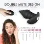 qqooo New Pennis Sucking Vǐbrátors Body Stimulator,Silicone G SPOtter Massage Buttee Amal Plug for Women Men - Black qqooo New Pennis Sucking Vǐbrátors Body Stimulator,Silicone G SPOtter Massage Buttee Amal Plug for Women Men - Black