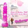 Unihorny Pink Unicorn Horn Novelty Dildo Bachelorette Party Fun Hilarious Life of The Birthday Party Bridal Shower White Elephant