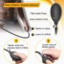 Silicone Expand Inflatable Anal Plug - Body-Safe Medical Grade Waterproof Butt Sex Toy for Male, Female and Beginners (Black Classic Style)