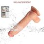 Realistic Ultra Dildo, iMiMi 7.5 Inches Penis Lifelike Soft Dildo for Beginner, Waterproof Penis Cock with Hands-Free Strong Suction Cup for Anal Play, Vaginal G-Spot and Masturbation（Flesh）