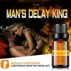 Sex Enlargement Essential Oil Bigger Longer Delay Sex Products for Men Mens Long Lasting Massage Oil 10ML Black