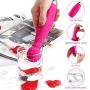 GEDoll Mini Handheld Wand Massager 9 Power Vibration, Cordless USB Rechargeable ＆ Waterproof,Back Neck Shoulder Deep Tissue Powerful Massager (Pink)