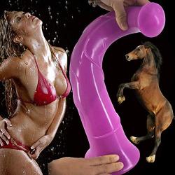 Lfcmf Perfect Size 16.1 Inch Big Thick Massage Soft PVC Hands Huge Massage for Women Couple (Color : Purple)