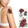 Flowers Temporary Tattoos for Women Tattoo Stickers Lotus Rose Body Shoulder Back Waterproofing Removable Tattoos 8 Sheets (style 6)