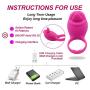 Vibrating Penis Ring Rechargeable Silicone Cock Ring Stimulator for Male Longer Lasting Erections Sex Toys