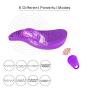 Wearable Personal Wireless Electric Massager,Cordless Remote Control,Waterproof Portable Mini Size，Powerful Frequency Massage for Neck Back Shoulder Body Muscle Relax-Purple