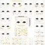 20 Pack Halloween Face Temporary Tattoo Sticker Face Gold Metallic Temporary Transfer Tattoo Freckle Sticker for Woman Girls Makeup Dancer Costume Parties