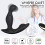 Vibrating Prostate Massager Flashlight Rotating Bat Butt Plug Remote Control Vibrator with 9 Speed and 5 Rotating Modes Waterproof Rechargeable Anal Sex Toy for Beginner and Advanced Users
