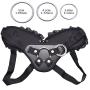 OJumer Women Adjustable Pants Wearable Waist Belt Lingerie Harness with 3PCS Metal O-Ring - Black