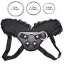 OJumer Women Adjustable Pants Wearable Waist Belt Lingerie Harness with 3PCS Metal O-Ring - Black OJumer Women Adjustable Pants Wearable Waist Belt Lingerie Harness with 3PCS Metal O-Ring - Black