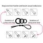 Cock Ring Set – 3 Penis Rings & 1 Adjustable Penis Tie – Erection Enhancing Sex Toy for Men and Couples