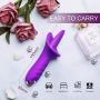 Clit Bullet Vibrator for Female, Tongue Sex Toy Oral Stimulator, Fovel Soft Cunnilingus Licking Dildos Clitoral 10 Modes Vibe Tickler Adult Women Nipple Solo Orgasm Vaginal Anal Massager Quiet