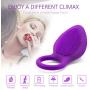 Pennis Rings for Couples Waterproof Vibrating Lock Ring for Adult Women and Men Flirting,Silicone Six Things for Men Pleasure Protable Size,Smart Plug
