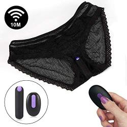 Wearable Vibrator Clitoris & Vagina Bullet Stimulator with Remote Control,Mini Bullet & Sexy Invisible Lace Panties 3 in 1 Adult Toys with 7 Powerful Vibrations, Rechargeable Body Safe Silicone