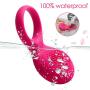 SVAKOM Tyler Penis Ring Vibrator Rechargeable Sex Toy Powerful Vibrating Cock Ring for Male or Couples (Plum Red)