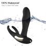 Heating Vibrating Prostate Massager - Dual Motors Waterproof Wireless USB Rechargeable Remote Control Electric Massager for Men-Silicone 24 Modes Best Home Use Therapeutic Massage Wand Massager