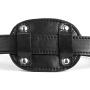 Yove Lockable Realistic Dildo Penis Mouth Gag with Lock Adjustable Bondage Leather Strap On BDSM Adult Sex Toy Black