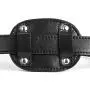 Yove Lockable Realistic Dildo Penis Mouth Gag with Lock Adjustable Bondage Leather Strap On BDSM Adult Sex Toy Black
