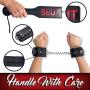 Handcuffs Sex Play For Adults With Satin Blindfold, Sex Whip Spanking Paddle.