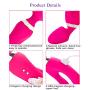 Wireless Magic Handheld Massage Vibrator - 10 Kinds of Vibration Frequency - Waterproof - Ultra-Quiet - USB Magnetic Charging - is a Good Helper for Travel (RT-Rose red)