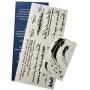 Kotbs Temporary Tattoos Paper Lovely English Words & Feather Designs Body Art Make up for Women Fake Tattoo Sticker (1 Sheet Pack)