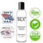 Water Based Lube Personal Natural Lubricant for Women Men Couples Smooth and Slippery Long Lasting – 8 oz - Lubricants Made in The USA