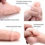 Veiny George 8 Inch Dildo with Stretchable Skin, Realistic Moving Skin Cock with Suction Cup By New York Exotic Novelties (8, Flesh)NYSE0017